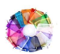GJHGNFRDK Sacchetti a rete per frutta, Sacchetti Di Ioni for Frutta E Verdura Multicolor, Confezione Da 100 Formati Multipli(Multicolor,25 x 35 cm(100PCS))