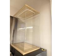 GJHGNFRDK scatola della collezione, Espositore in acrilico con luce a LED for dimensioni multiple trasparenti(60X35X40cm/23X14X16in)