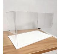 GJHGNFRDK scatola della collezione, Vetrina in acrilico Base bianca nera Dimensioni multiple(White Base,50x40x40cm)