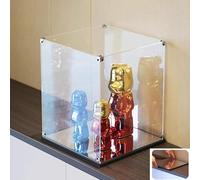 GJHGNFRDK scatola della collezione, Vetrina in acrilico con base a specchio di varie dimensioni(60x60x35cm(24"x24"x14"))