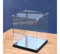 GJHGNFRDK scatola della collezione, Vetrina in acrilico con base a specchio for gioielli e blocchi di varie dimensioni(50x50x25cm(20"x20"x10"))