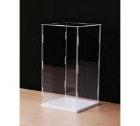 GJHGNFRDK scatola della collezione, Vetrina in acrilico con supporto, basi bianche e nere, varie dimensioni(White Base,35x35x45cm)