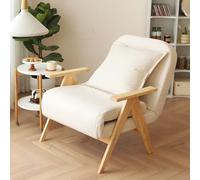 GJHGNFRDK sedia Beanbag, Divano letto trasformabile 3 in 1 con schienale regolabile multicolore(White)