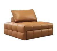 GJHGNFRDK sedia Beanbag, Divano letto trasformabile estraibile 3 in 1 multicolore(Brown Leather)
