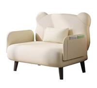 GJHGNFRDK sedia Beanbag, Divano letto trasformabile pieghevole, poltrona ottomana, colore arancione bianco(White)