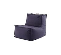 GJHGNFRDK sedia Beanbag, Poltrona a sacco Divano da terra pigro Cotone Lino Multicolor 56x62x52cm(Dark Blue)