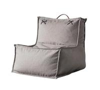 GJHGNFRDK sedia Beanbag, Poltrona a sacco Divano da terra pigro Cotone Lino Multicolor 56x62x52cm(Light Gray)