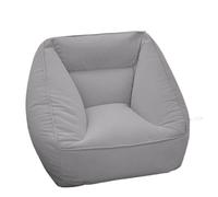 GJHGNFRDK sedia Beanbag, Poltrona a sacco in velluto bifacciale multicolore con poggiapiedi in diverse misure(Grey,No footstool)