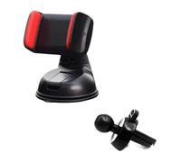 GJHGNFRDK Supporto per Telefono da Auto, Supporto Universale for Telefono da Auto, Supporto for Bocchetta dell'Aria, Regolabile a 360 Gradi, Rosso Nero, 9 * 7,5 cm(Rosso)