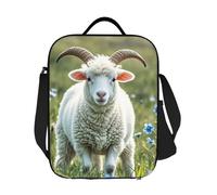 GJHKSSVB Borsa termica per il pranzo, per donne e uomini, grande, riutilizzabile, a prova di perdite, borsa termica con tracolla regolabile, trasportatore di cibo per pecore, per lavoro, viaggi