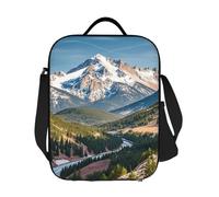 GJHKSSVB Borsa termica per il pranzo, per donne e uomini, grande, riutilizzabile, a prova di perdite, con tracolla regolabile, Pikes Peak Colorado, per lavoro, viaggi, picnic