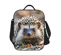 GJHKSSVB Borsa termica per il pranzo, per donne e uomini, grande, riutilizzabile, a prova di perdite, con tracolla regolabile, riccio, per lavoro, viaggi, picnic