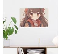 GJHKSSVB Targa in metallo da parete a tema anime giapponese, poster vintage in metallo, divertente decorazione da parete per bagno, regalo per casa, ufficio, cucina, bar, caffetteria, giardino, 20 x