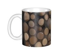GJHKSSVB Tazza da caffè da 325 ml con manico, tazza da tè con pietre, in ceramica, per uomini e donne, ufficio, lavoro