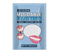 GJKLO 1 sacchetto di kit di riparazione temporanea per il riempimento dei denti, perline per la riparazione dei denti, kit di sostituzione dei denti mancanti, denti falsi modellabili per il fissaggio
