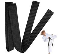 GJKLO 160cm Kimono karate bambino Cintura Judo Karate Sportive Arti Marziali Cinture Taekwondo Professionale Aikido Cintura Bambini Cintura Arti Marziali Karate Arti Marziali Cinture（Nero）