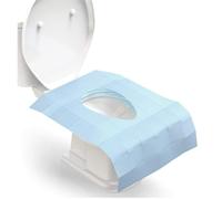 GJKQRJ 50 Pezzi Copriwater USA e Getta per Adulti - Copri Water da Viaggio Impermeabile, Coprisedile WC Tascabile con Borsa Individuale, Ideale per Viaggi e Uso Quotidiano (Blu)