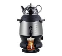 GJLRS Samovar Elettrico in Acciaio Inossidabile, Macchina per Il tè Spegnimento Automatico dell'Acqua Protezione da Surriscaldamento, 6+1=7 Litri, 1350W, Riscaldamento 4-6 Minuti, con Rubinetto