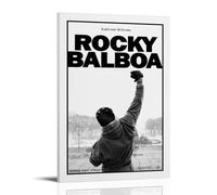 GJLXVN Rocky Balboa - Dipinti murali impermeabili e antimacchia, ad alta definizione, dipinti a spruzzo, dipinti decorativi, per studio e caffetterie, resistenti allo sbiadimento, con cornice, 60 x 90
