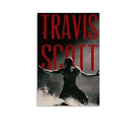 GJLXVN Travis Scott - Dipinti murali impermeabili e antimacchia, ad alta definizione, dipinti a spruzzo, decorazione per studio e caffetteria, resistente allo sbiadimento, senza cornice, 50 x 75 cm