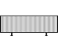 GJMSSMY Divisorio per scrivania, Parete divisoria in Ferro per Zone Pranzo, barriera Bassa per scrivania per uffici Open Space, Nero 30 x 60 cm, Soluzione Professionale per Lo Spazio di la