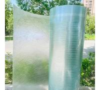 GJMSSMY Lastra di Copertura in policarbonato Trasparente per tettoie di Garage, passerelle Coperte e Serre. Pannello per Tetto in plastica Impermeabile con Rivestimento in Fibra di Vetro (0,8x6 m).