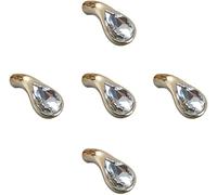 GJMSSMY Pomelli, Pomelli per armadi, Pomelli per armadi in Cristallo, Pomelli per cassetti in Cristallo, Pomelli per comò, 2/5 Pezzi Pomello per Porta in Cristallo con Diamante alla Moda,