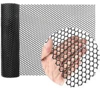 GJMSSMY Rete di Recinzione da Giardino in plastica Nera Resistente - 0,8 m x 9 m, Rete Protettiva per balconi, Rete Metallica anticaduta (Trasparente - 1,8 cm) per Sicurezza e Protezione