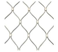 GJMSSMY Rete di Sicurezza in Acciaio Inox 304 per Esterni, Ideale per balconi, con Maglia da 10 cm e Spessore di 1,5 mm. Dimensioni: H0,8xL7m/H2,62xL22,96ft. Corda di Sicurezza Resistente per Una pr