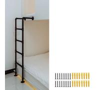 GJMSSMY Scala a 2 gradini Resistente per Letti a Castello e per Fuga - Scala da Arrampicata in Metallo per Uso Interno/Esterno, Misura Personalizzabile (280 cm), Acciaio Nero per Sicurezza e versati