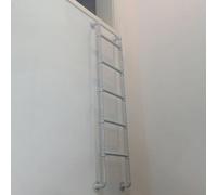 GJMSSMY Scala a Muro Resistente per Letto a Castello - Scala Industriale in Ferro per soppalco, Camper, Biblioteca, Ponte e dormitorio, Portata 150 kg, Scala a gradini in Metallo da 190 cm per canti