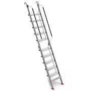 GJMSSMY Scala Pieghevole con Gancio per accedere in Sicurezza a tetti, Garage e finestre, Ideale per Letti Alti e Vie di Fuga in Caso di Emergenza.