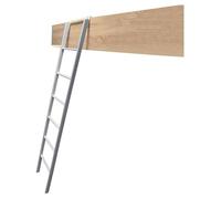 GJMSSMY Scala Regolabile per Letto a Castello Resistente da 61" - Argento Scala da Pavimento per roulotte e Camper con Ganci per Un Facile Accesso al Letto Superiore - Robusta e dal Design