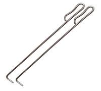 GJMSSMY Set di 2 sollevatori per tombini in Acciaio Inox da 100 cm, attrezzo Resistente per Griglie fognarie, Porte sezionali e scarichi di rifiuti - 10 mm, Durevole e Versatile per Uso Esterno.