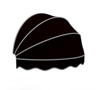 GJMSSMY Tenda Parasole Pieghevole a Forma di ventaglio per Balcone Esterno, con Protezione UV e Impermeabile, a Cupola, per Porte e finestre.