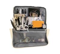 GjnjfdF Astuccio scolastico, multiuso, multiuso, scomparti leggeri, impermeabili, per scuola, fai da te, viaggi, trucco, beige, Se référer au descriptif, Fare riferimento alla descrizione