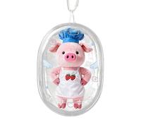 GjnjfdF Borsellino Portachiavi Trasparente | Astuccio Trasparente per Bamboline da Collezione Charm per Borsetta | Custodia Antipolvere per Adulti Bambini Collezionisti - Organizzazione e Protezione