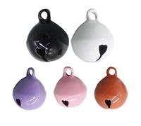 GjnjfdF Campanellino Decorativo Per Collare Cuccioli - 5 Pezzi Campanelli Colorati per Collari | Pendente Metallico Decorativo Con Suono Nitido Per Animali Di Taglia Piccola Media E Grande Per Interni