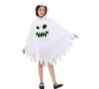 GjnjfdF Costume da fantasma di Halloween per ragazze, costume da fantasma, abito da ragazza, vestito da fantasma, a lunga durata, adatto per la pelle, vestito spaventoso