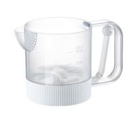 GjnjfdF Frusta Semi Automatica A - Sbattitore Manuale A Pressione Con Per Uova | Miscelatore Alimentare Con Contenitore E | per Cucina, Ristorante, Casa e Feste