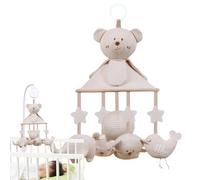 GjnjfdF Giostrina per culla per ragazze,Giostrina per culla musicale,Giocattolo succhietto mobile per presepe musicale con simpatici animali | Comoda giostrina musicale per decorazioni per presepi per