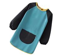 GjnjfdF Grembiule d'arte, impermeabile, con tasche per bambini, a maniche lunghe, comodo per tutti, attività creative in classe cucina e feste, Taglia grossa, Se référer au descriptif