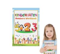 GjnjfdF Libro di apprendimento dei numeri - Quaderno dei numeri Grande Sezione - Giochi educativi interattivi Scrittura Lettura Sviluppo Psicomotorio 3-8 Anni Casa & Scuola