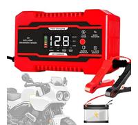 GjnjfdF Mantenitore di Batteria 12 Volt - Caricabatterie Automatico Intelligente 12V 6A - Attrezzatura per Manutenzione e Riparazione Veicoli per Auto Moto SUV Camion Furgoni