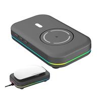 GjnjfdF Mice LED, Mouse in Movimento per Computer - I Mouse tecnologici LED ABS con impedire il Design dello schermo di Blocco del computer,Dispositivo da ufficio, Accessori da tavolo