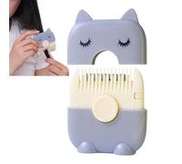 GjnjfdF Pettine Rasoio Per Taglio Capelli,Pettine Tagliacapelli Portatile - Accessorio 2 In 1 Per Frangia Bambini, Rimozione Doppie Punte Per Casa Viaggio Adulti