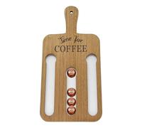 GjnjfdF Porta cialde da parete, supporto per cialde,Cialde caffè vintage in legno da 14 con montaggio a parete, per coffee station, espositore per dispensa, hotel, caffetteria, casa