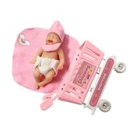 GjnjfdF Portachiavi - Bambola Bebe In Silicone Con Mini Ciondolo Portachiavi,Ciondolo per,Per Ragazze E Ragazzi Bambini Da 3+ Anni Per Feste Di Compleanno Viaggio Zaino E Cartella