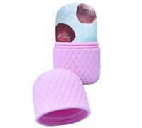 GjnjfdF Rullo per ghiaccio viso, maschera per il viso in silicone con impugnatura ergonomica, forma di raffreddamento, per la cura della pelle, compatibile per viaggi, uso domestico e all'aperto