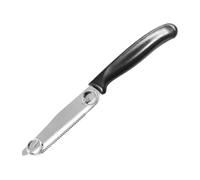 GjnjfdF Sbucciatore Frutta Utensile,Pelapatate Ergonomico Per Frutta | Utensile in Acciaio Inossidabile con Taglierino a Molla Rimovibile per Mango Arancia Kiwi Limone Cavolo Mais Ananas per Uso